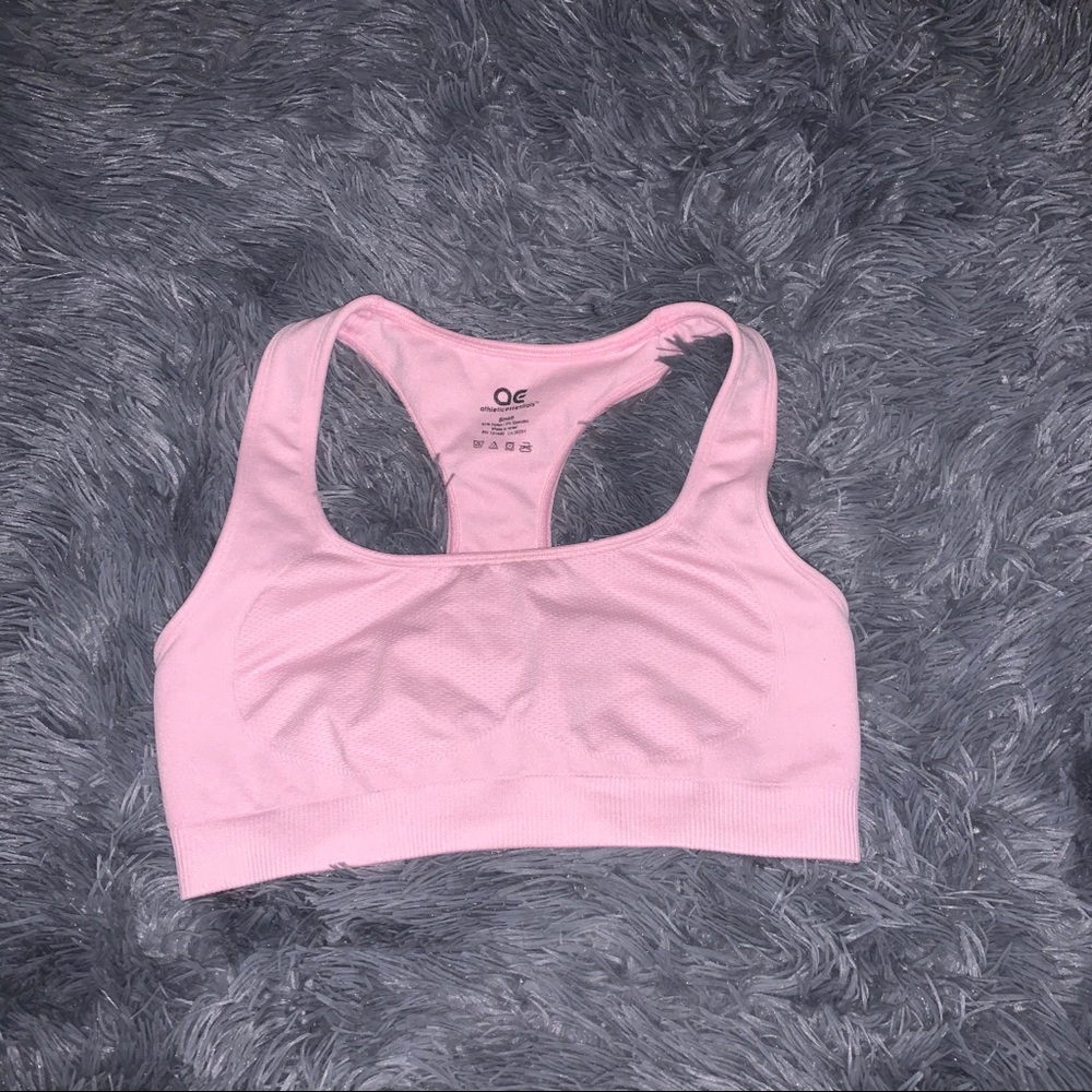 Small padded pink sports bra